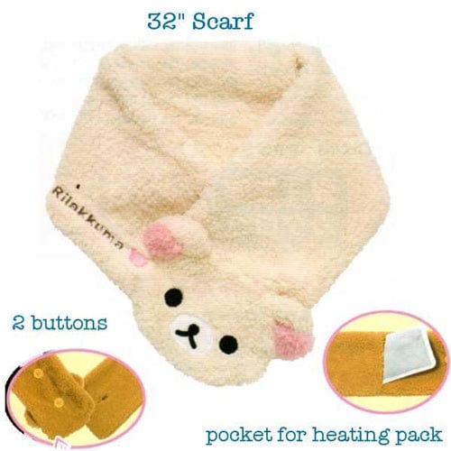 Harajuku Scarf Cute Bear Scarf Decora Kei Scarf Warm Scarf