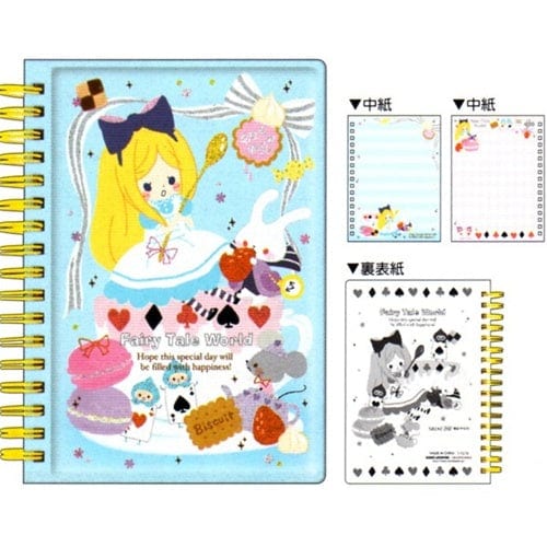 Kamio *Alice In Wonderland* Fairy Tale World A6 Notebook with Puffy Hard Cover