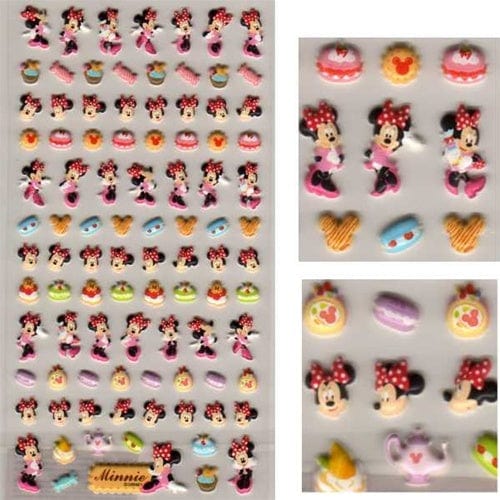 Disney Japan Minnie Bakery Puffy Marshmallow Stickers