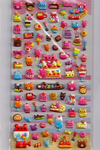 Kamio Bear Bakery Spongy Marshmallow Stickers