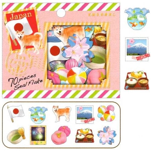 Kamio Bon Voyage Japan 70-Piece Sticker Sack