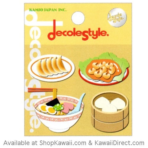 Kamio Decole Style Scrapbooking Stickers: Chinese Food – Kawaii Gifts