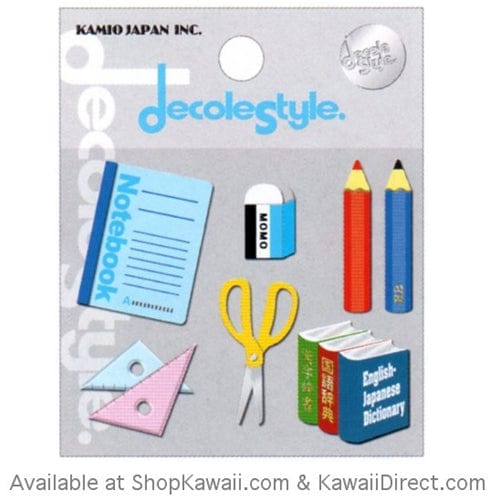 Kawaii School Supplies' Sticker