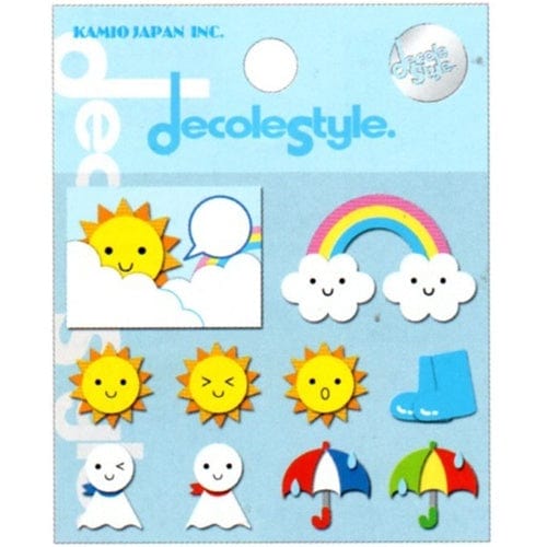 Kamio Decole Style Scrapbooking Stickers: Weather