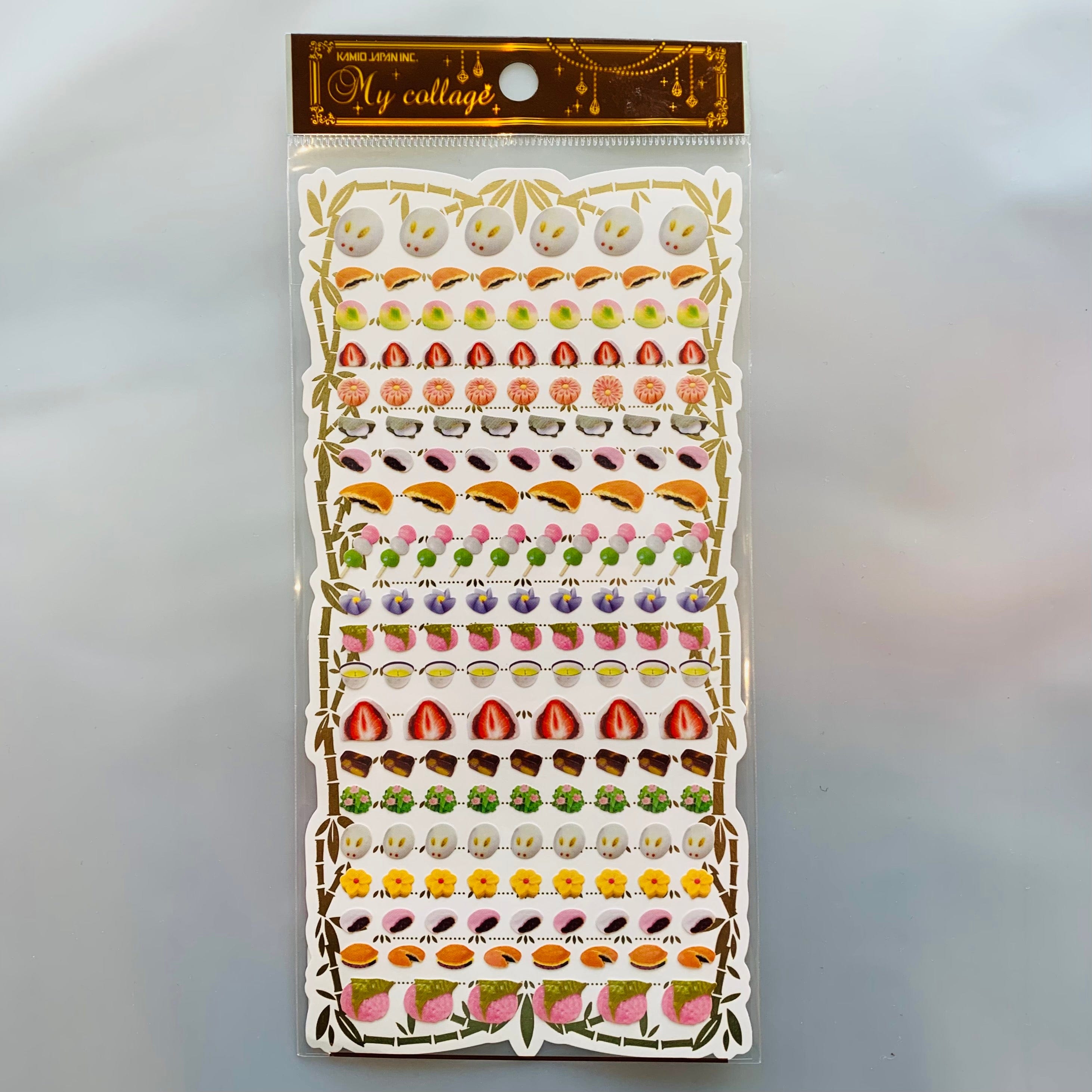 Kawaii Import Kamio My Collage Collection Mochi & Japanese Sweets Stickers Kawaii Gifts 4991277440988