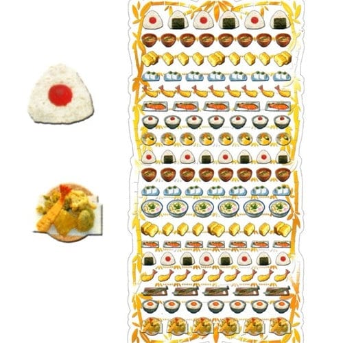 Kamio My Collage Onigiri and Tempura Stickers