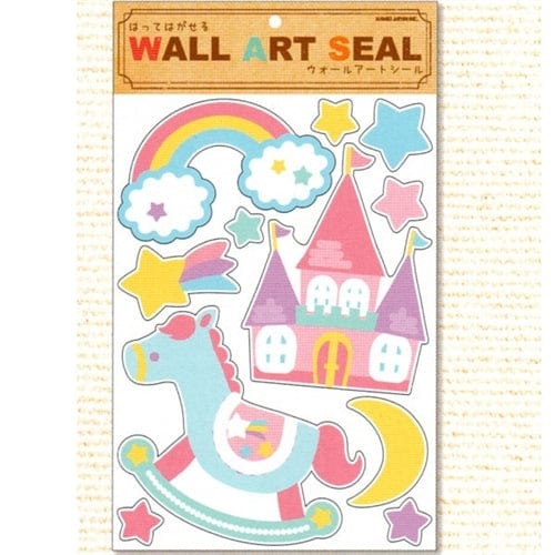 Kamio Rocking Horse & Castle Wall Art Large Stickers
