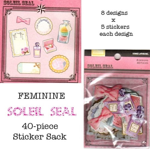 Kamio Soleil Seal Sticker Sack: Feminine