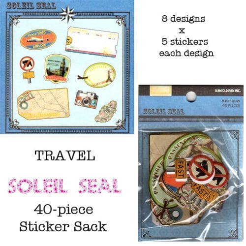 Kamio Soleil Seal Sticker Sack: Travel