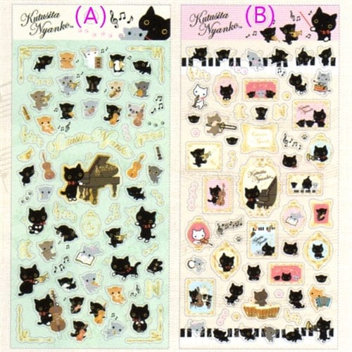 Kawaii Black Cat Stickers