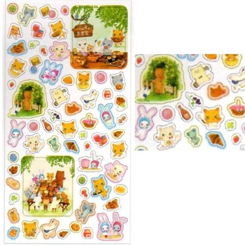 San-X Neko no Panya Bakery Cat Stickers: 2