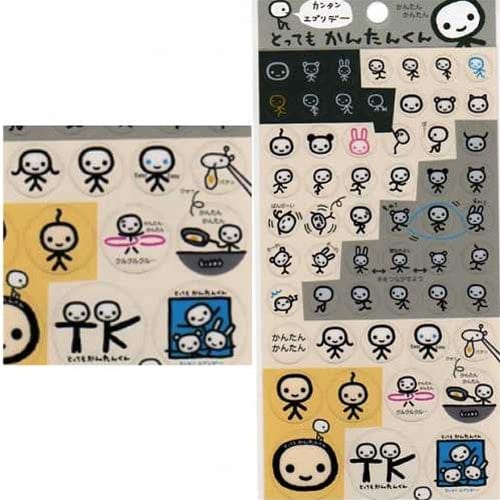 San-X Stick Boy Tottemo Kantankun Plastic Stickers