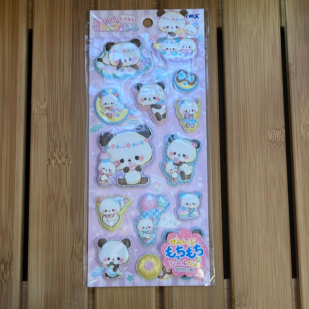 Kawaii Import Super Mochi Mochi Panda Marshmallow Stickers Kawaii Gifts 4935124053679