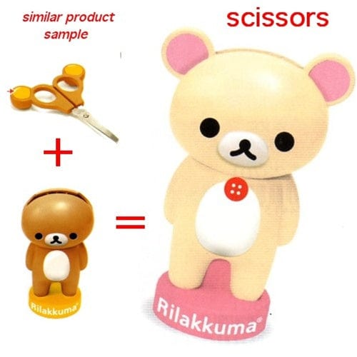 San-X Rilakkuma Scissors with Stand: Little Bear – Kawaii Gifts