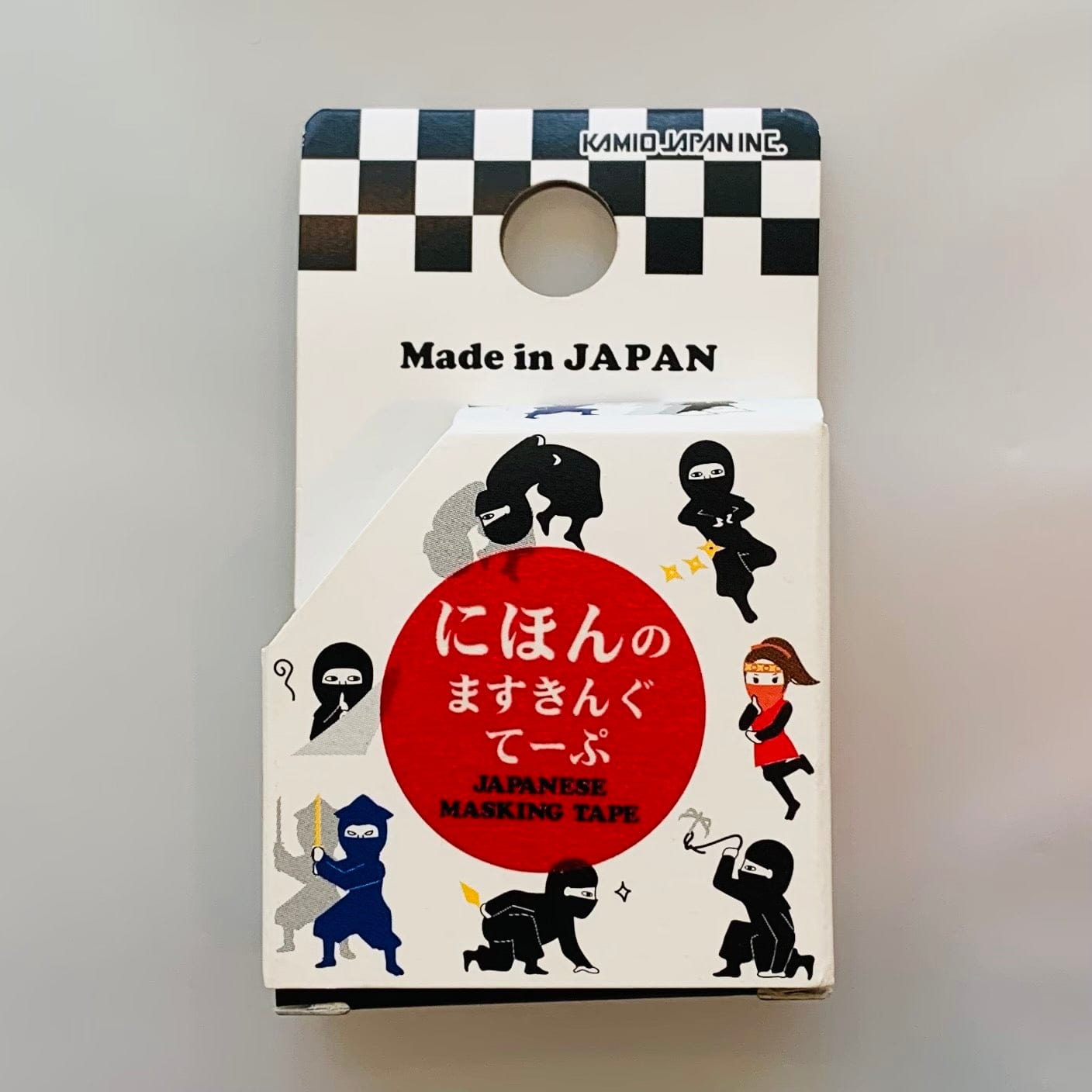 Kawaii Import Kamio Washi Paper Tape:  Ninja & Sushi (E) Ninja Kawaii Gifts 4991277464281