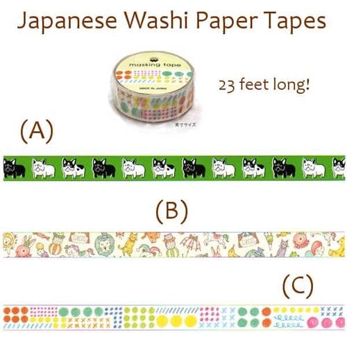 Mind Wave Japanese Washi Tapes Colorful Palette