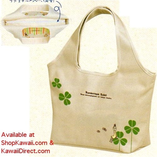 Kamio Romantique Soleil Tote Bag: Clovers