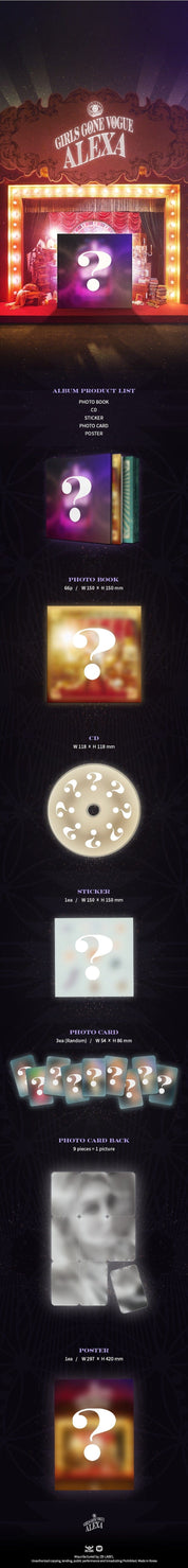 Korea Pop Store ALEXA - Girls Gone Vogue (3RD MINI ALBUM) Kawaii Gifts