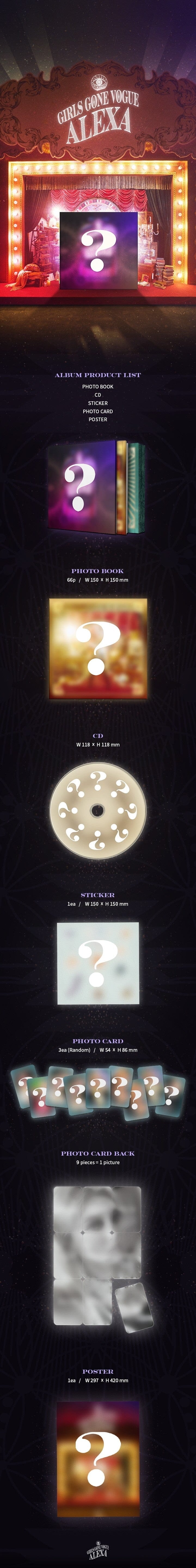 Korea Pop Store ALEXA - Girls Gone Vogue (3RD MINI ALBUM) Kawaii Gifts