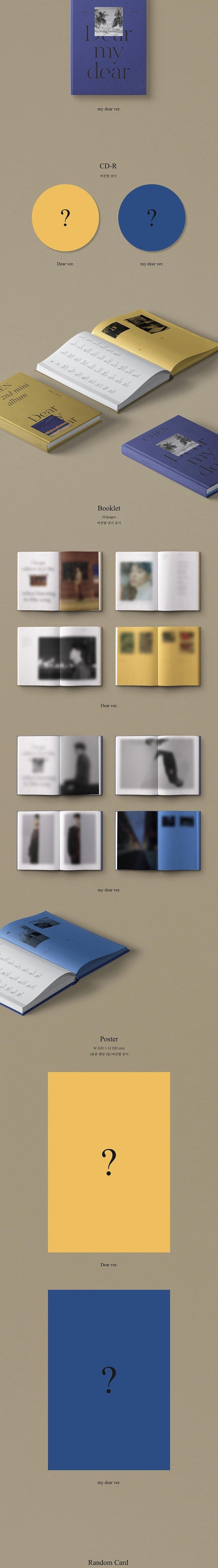 Korea Pop Store CHEN - DEAR MY DEAR (2ND MINI ALBUM) Kawaii Gifts 8809440339235