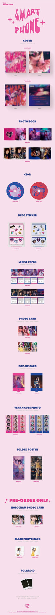 Korea Pop Store Choi Ye Na - SmartPhone (2nd Mini Album) Kawaii Gifts