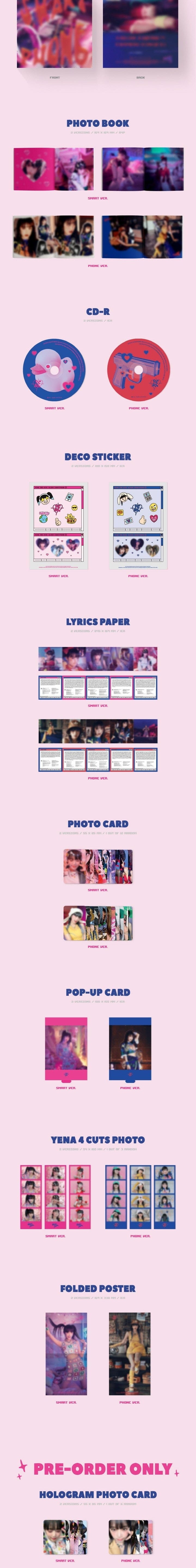 Korea Pop Store Choi Ye Na - SmartPhone (2nd Mini Album) Kawaii Gifts