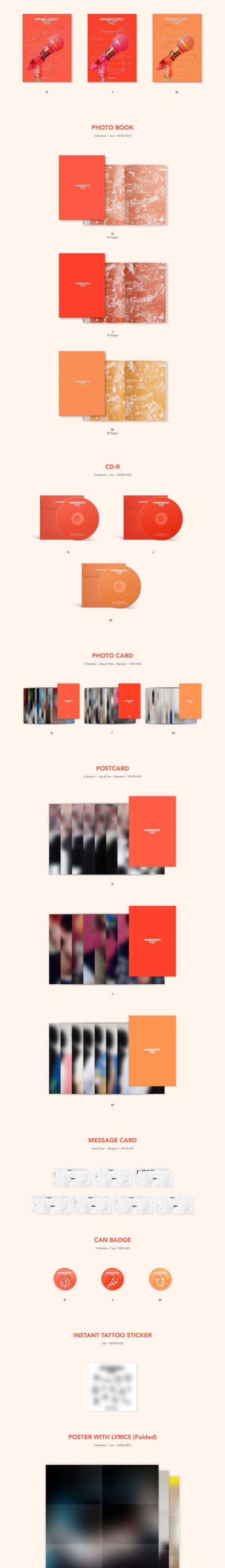 Korea Pop Store ENHYPEN - MANIFESTO: DAY 1 Kawaii Gifts 8809704424424