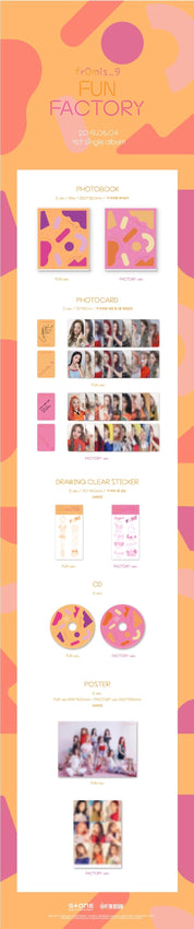 Korea Pop Store FROMIS_9 - FUN FACTORY (1ST SINGLE ALBUM) Kawaii Gifts 8809658312952