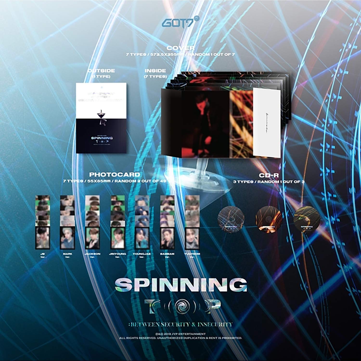 Korea Pop Store GOT7 - SPINNING TOP Kawaii Gifts 8809440338818