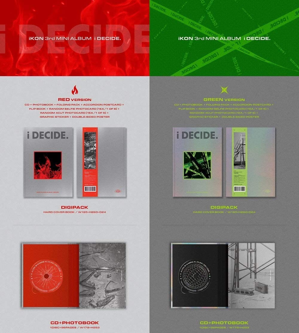Korea Pop Store IKON - I DECIDE (3RD MINI ALBUM) Kawaii Gifts 8809634380210