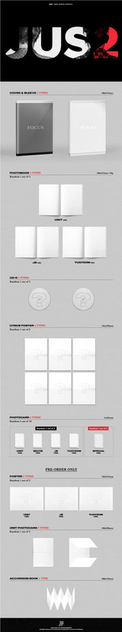 Korea Pop Store JUS2 - FOCUS (MINI ALBUM) Kawaii Gifts 8809440338610