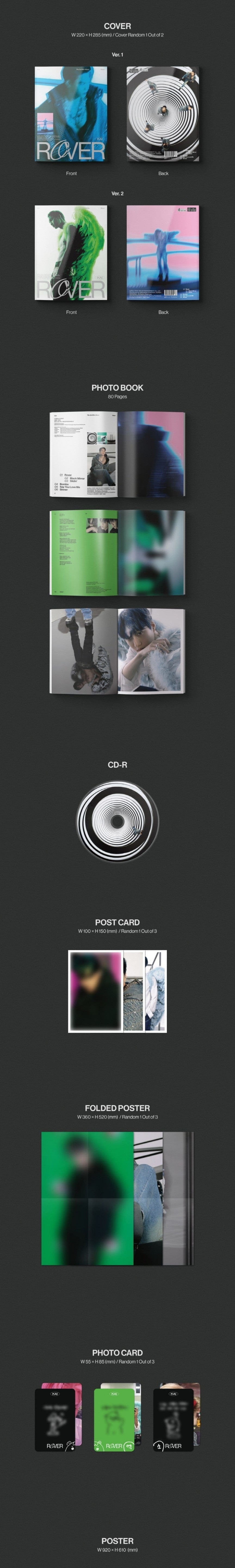 Korea Pop Store KAI - Rover (3rd MINI ALBUM) Photo Book Ver. Kawaii Gifts