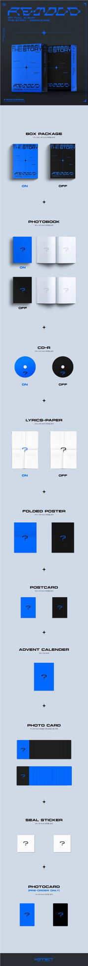 Korea Pop Store KANG DANIEL - 1ST FULL ALBUM REPCAKAGE : Retold Kawaii Gifts