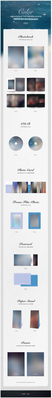 Korea Pop Store KWON EUN BI - Color (2ND MINI ALBUM) Kawaii Gifts 8804775251238