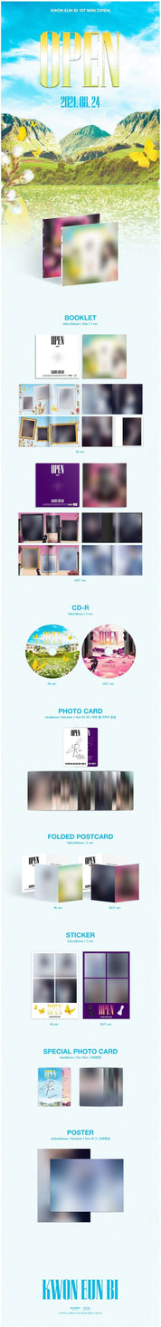 Korea Pop Store KWON EUN BI - Open (1ST MINI ALBUM) Kawaii Gifts 8804775198922