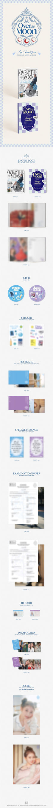 Korea Pop Store Lee Chae Yeon - Over the Moon (2nd Mini Album) Kawaii Gifts