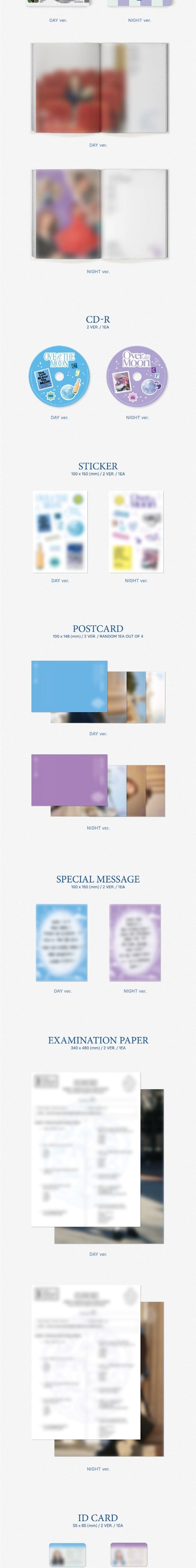 Korea Pop Store Lee Chae Yeon - Over the Moon (2nd Mini Album) Kawaii Gifts