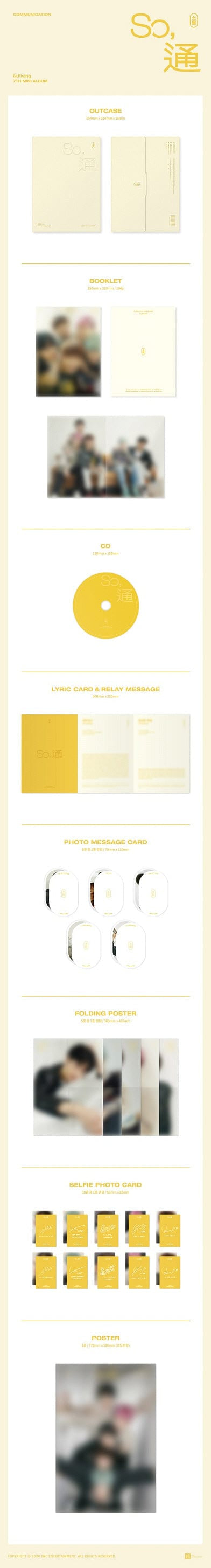 Korea Pop Store N.FLYING - Communication (7TH MINI ALBUM) Kawaii Gifts