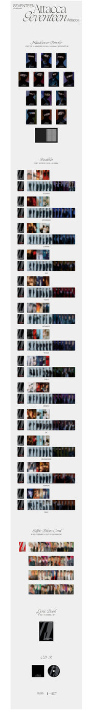 Korea Pop Store Seventeen- 9th Mini Album 'Attacca' (Carat Ver) Kawaii Gifts