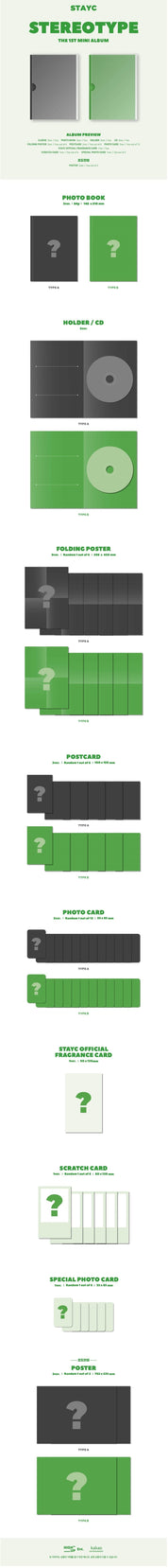 Korea Pop Store STAYC - Stereotype (1st Mini Album) Kawaii Gifts 8804775198953