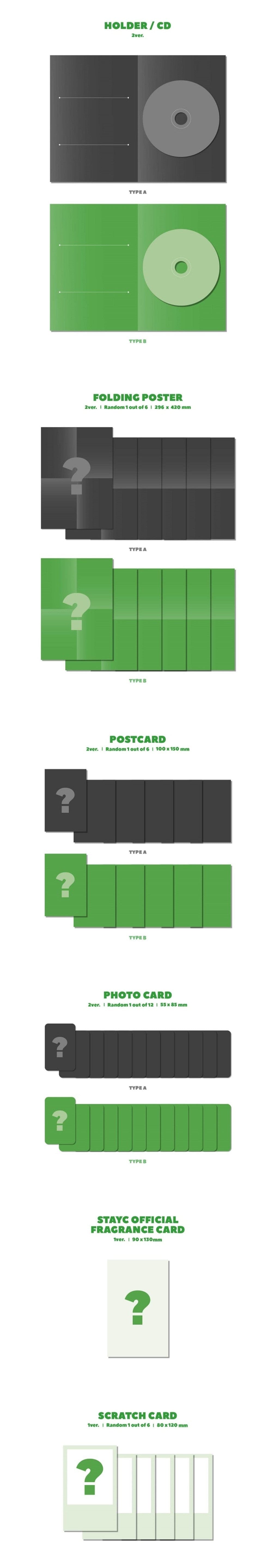 Korea Pop Store STAYC - Stereotype (1st Mini Album) Kawaii Gifts 8804775198953