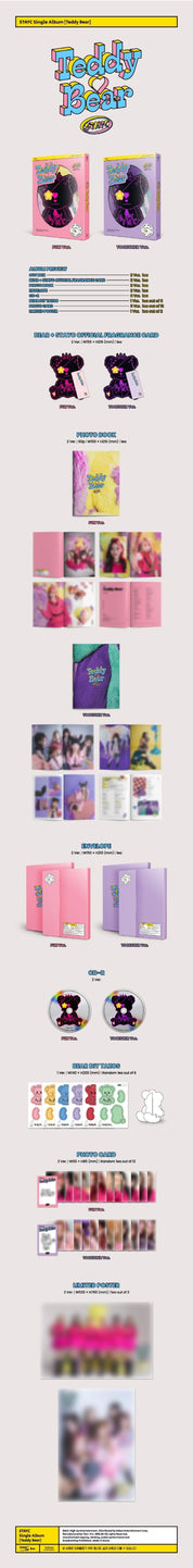 Korea Pop Store STAYC - TEDDY BEAR (4TH SINGLE ALBUM) Kawaii Gifts