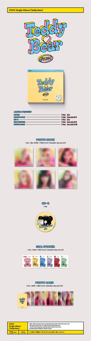 Korea Pop Store STAYC - TEDDY BEAR (4TH SINGLE ALBUM) DIGIPACK VER. Kawaii Gifts