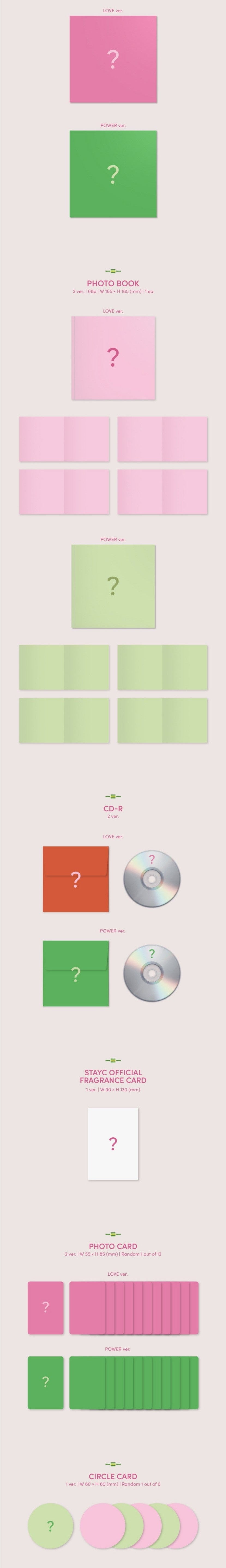 Korea Pop Store STAYC - We Need Love (3RD SINGLE ALBUM) Kawaii Gifts 8804775252198