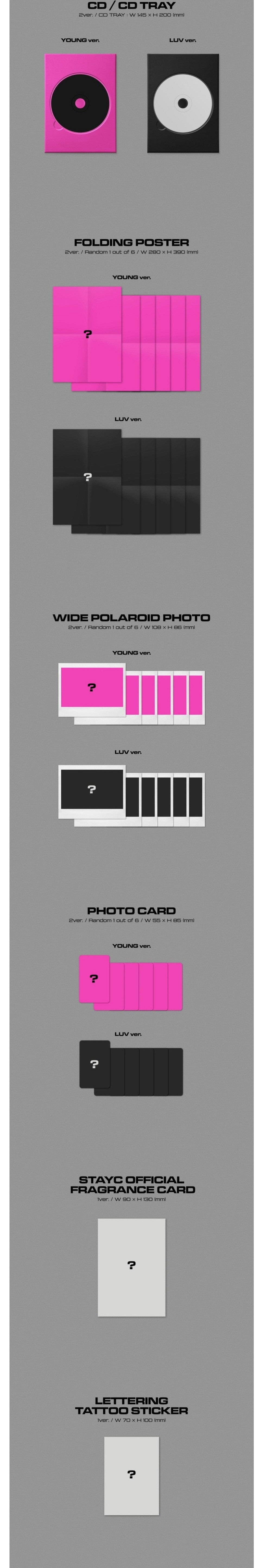 Korea Pop Store STAYC - YOUNG-LUV.COM (2ND MINI ALBUM) Kawaii Gifts 8804775250682