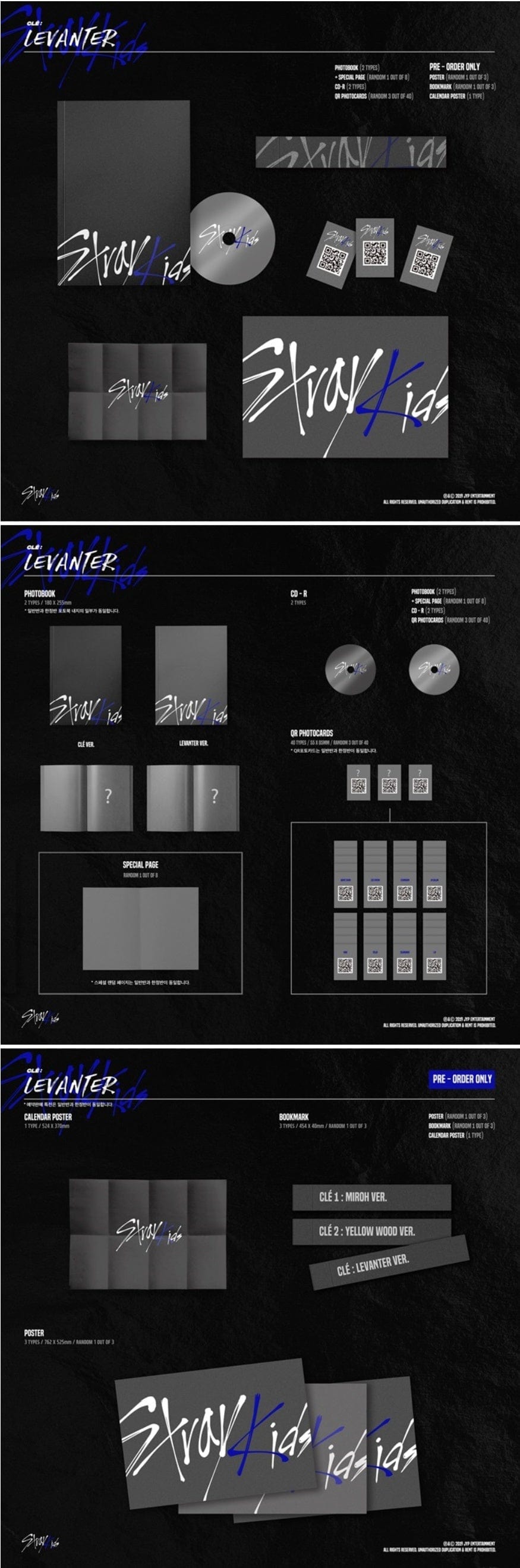 Korea Pop Store STRAY KIDS - CLE : LEVANTER (MINI ALBUM) NORMAL VER. Kawaii Gifts 8809440339303