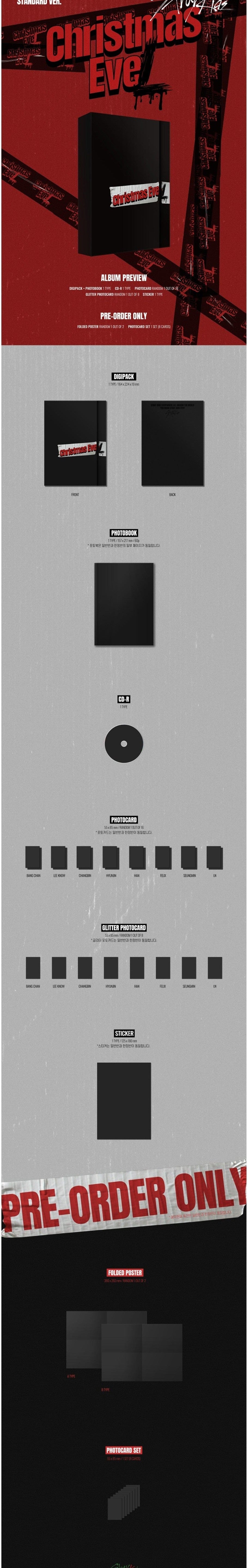 Korea Pop Store STRAY KIDS - HOLIDAY SPECIAL SINGLE 'CHRISTMAS EveL' (STANDARD VER) Kawaii Gifts 8809755509491