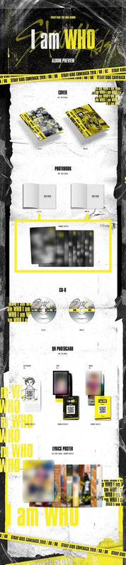Korea Pop Store STRAY KIDS - I AM WHO (2ND MINI ALBUM) Kawaii Gifts 8809440338276