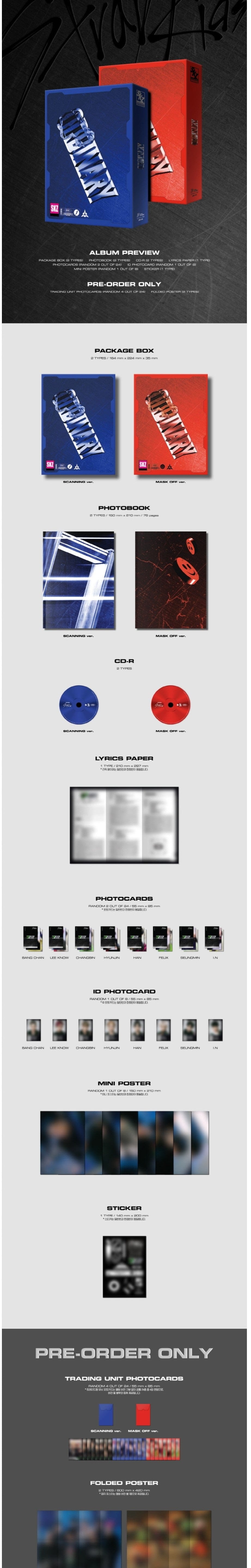 Korea Pop Store STRAY KIDS - ODDINARY (STANDARD VER.) with Special Pre-Order Only Benefits Kawaii Gifts 8809755509934