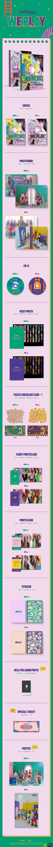 Korea Pop Store WEEEKLY - WE PLAY (3RD MINI ALBUM) Kawaii Gifts 8804775158223